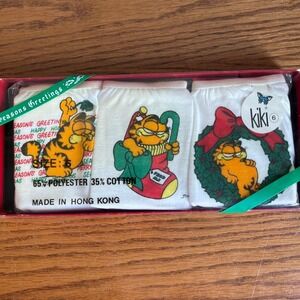 Vintage Garfield Underwear Women's Size 6‎ Christmas KiKi Bikini NOS Rare